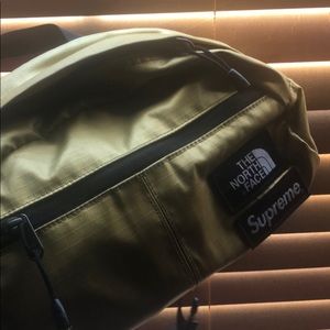 Gold Supreme/Northface Fanny Pack